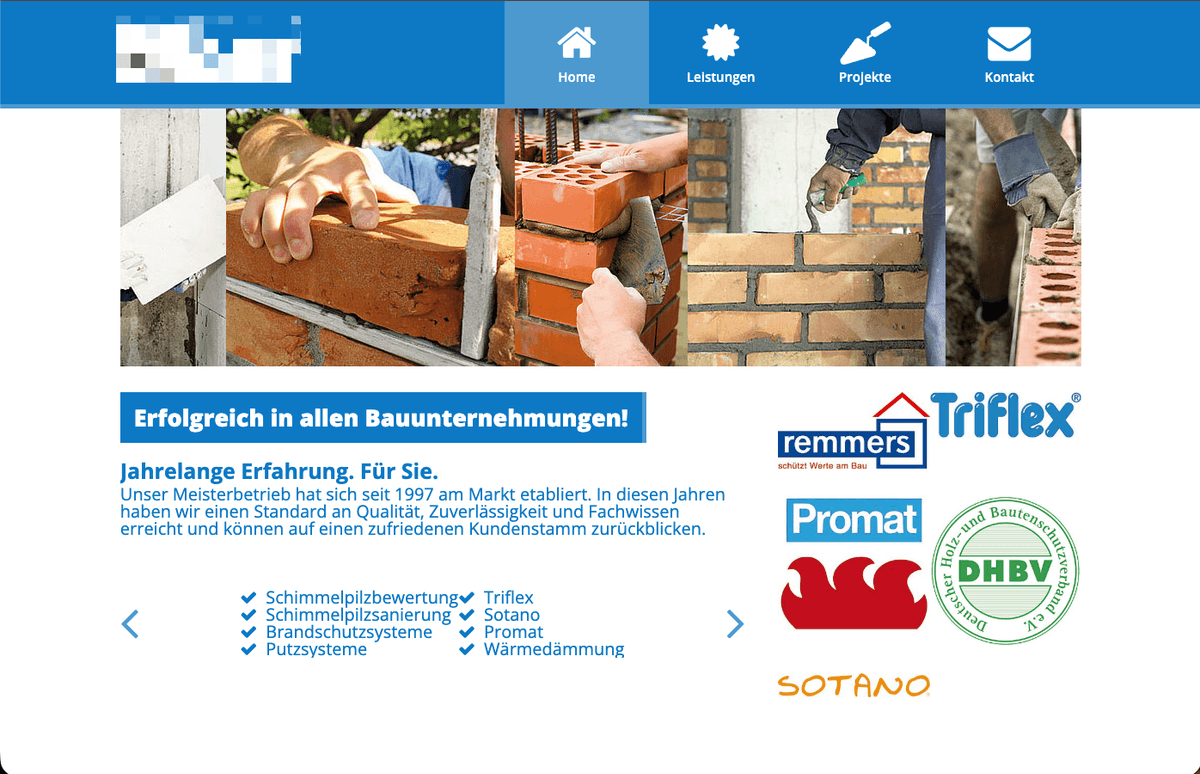 orfbau.de — alte Website